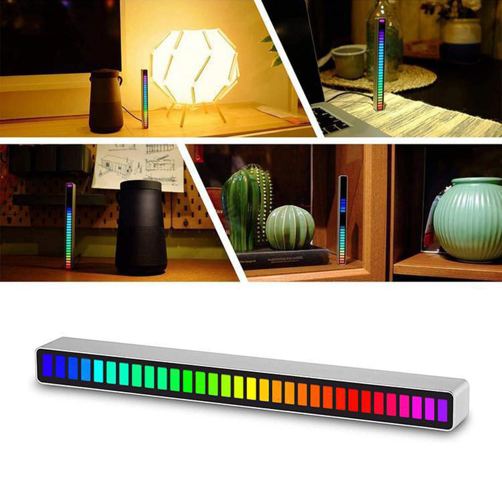 BeatLite | USB Oplaadbare RGB Geluidslichtbalk – Muzieksync LED Licht voor Gaming, TV, Party & Sfeer