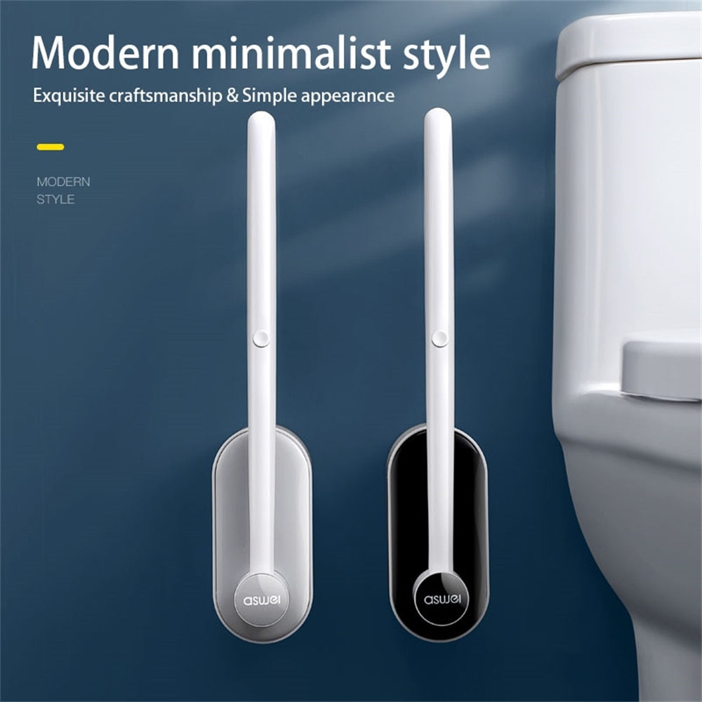 ReachClean | Wegwerp toiletborstel met lange steel – Hygiënische en gemakkelijke badkamerreinigingsset
