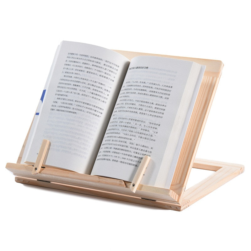 BookPerch | Houten boekenwurmstandaard - Creatieve tablet-, laptop- en boekenhouder