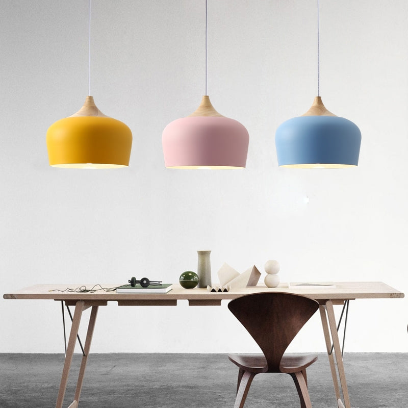 PastelDome | Minimalistische Pastel Koepel Hanglamp - Macaron Ontwerp voor modern wonen