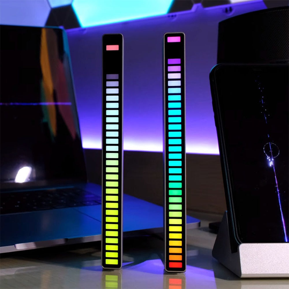 BeatLite | USB Oplaadbare RGB Geluidslichtbalk – Muzieksync LED Licht voor Gaming, TV, Party & Sfeer
