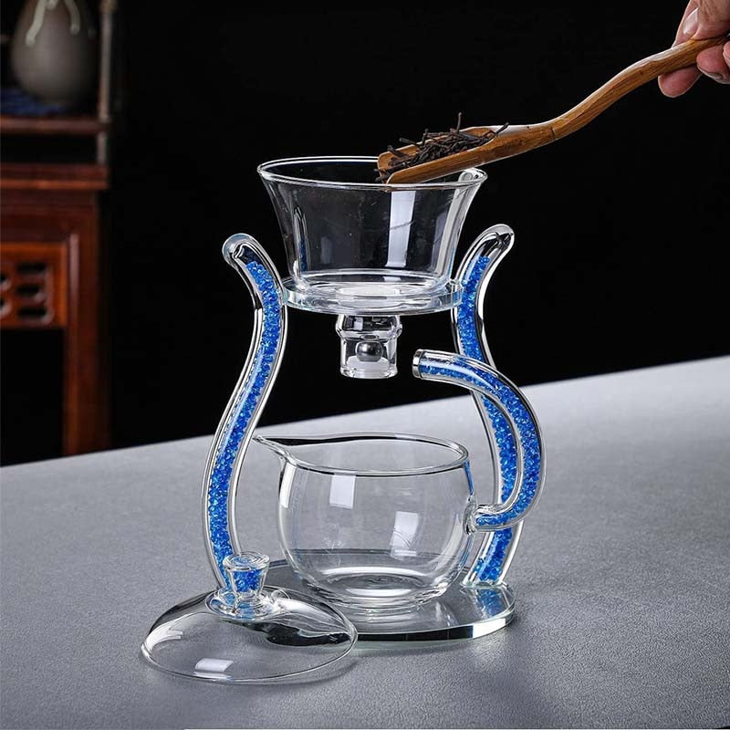 MagniTea | Elegante thee-ei van kristalglas met magnetisch deksel – perfect voor losse thee