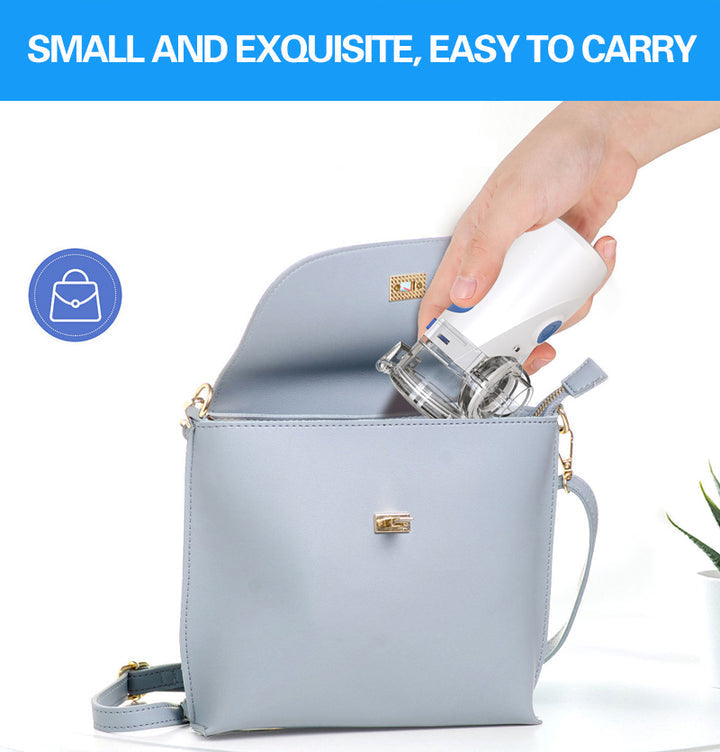 NebuGo | Draagbare vernevelaar - Ultrasone stille inhalator voor volwassenen en kinderen, handheld