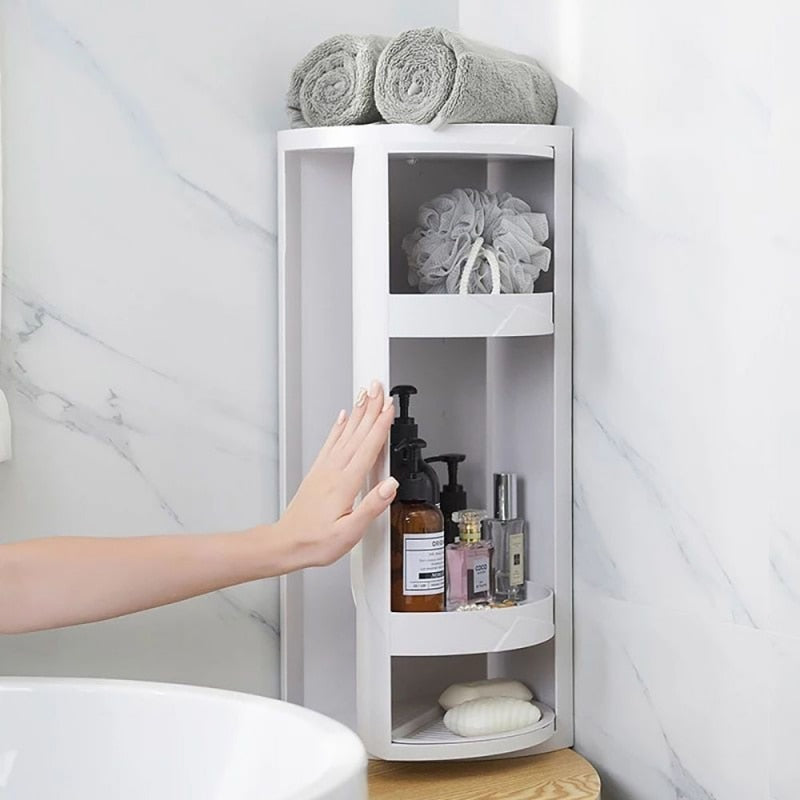 TurnaRack | Roterende opbergtoren – ruimtebesparende multifunctionele organizer voor keuken en badkamer