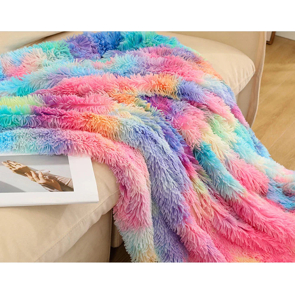 CozyHue | Ultra Pluche Koraal Fleece Deken - Pastel Hoesje, Superzacht, Knusse Woondeken