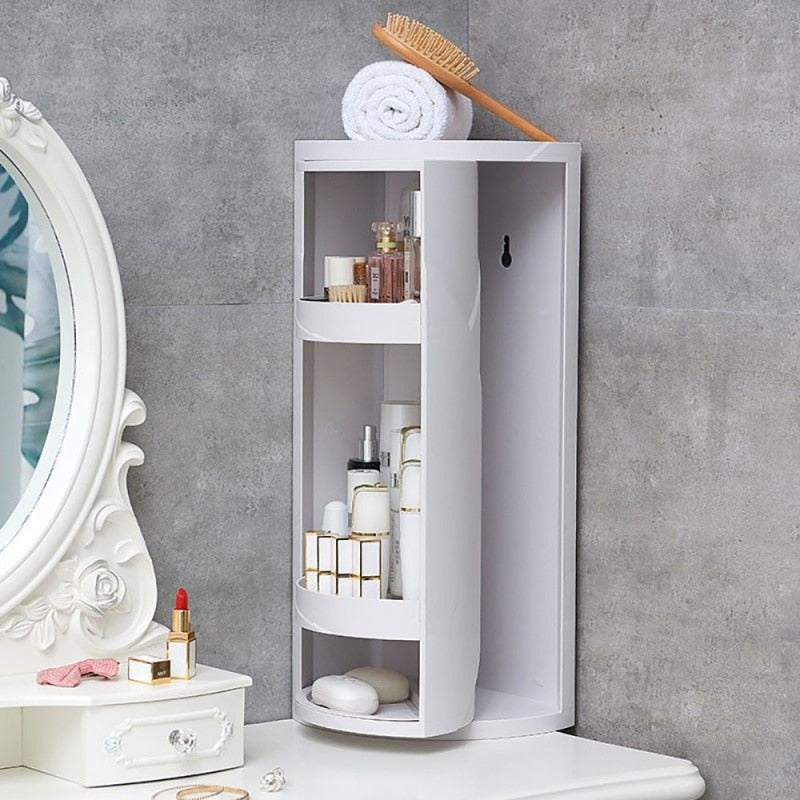 TurnaRack | Roterende opbergtoren – ruimtebesparende multifunctionele organizer voor keuken en badkamer