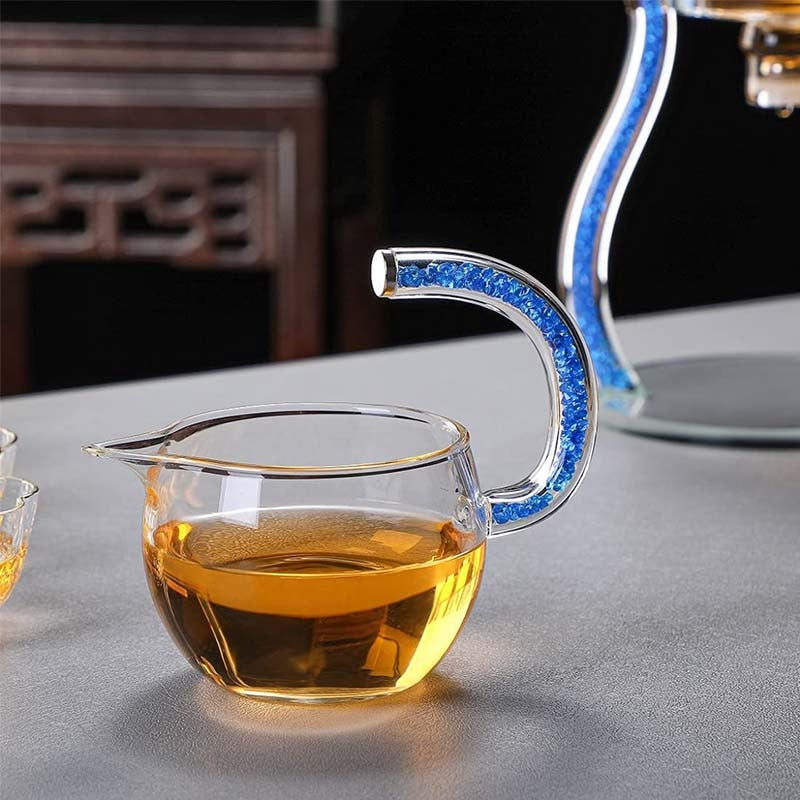 MagniTea | Elegante thee-ei van kristalglas met magnetisch deksel – perfect voor losse thee