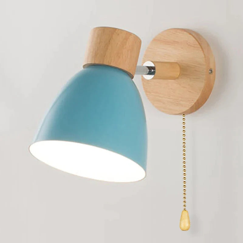 OakAura | Moderne stijlvolle macaron houten wandlamp