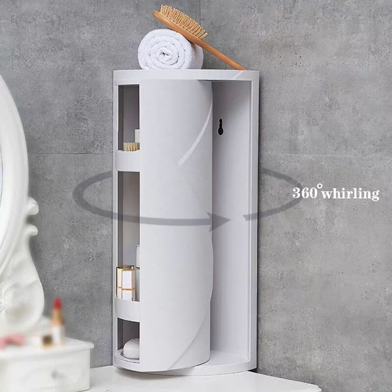 TurnaRack | Roterende opbergtoren – ruimtebesparende multifunctionele organizer voor keuken en badkamer