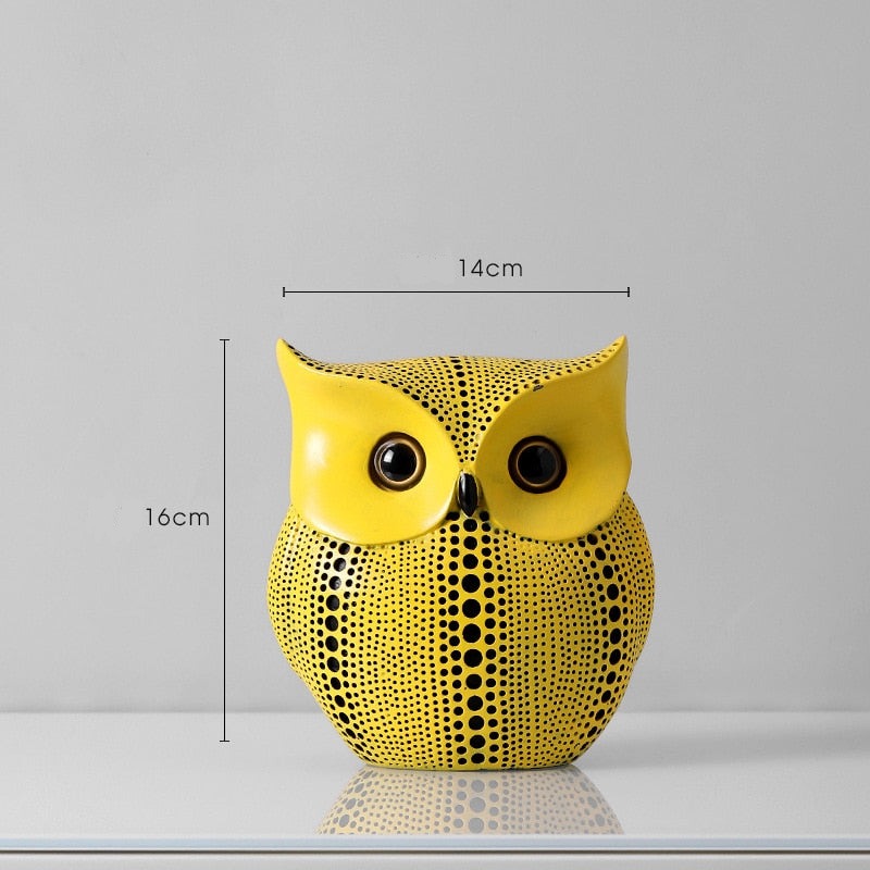 Gourmoda | Polka dot pompoen sculptuur - Yayoi Kusama stijl moderne kunst decor