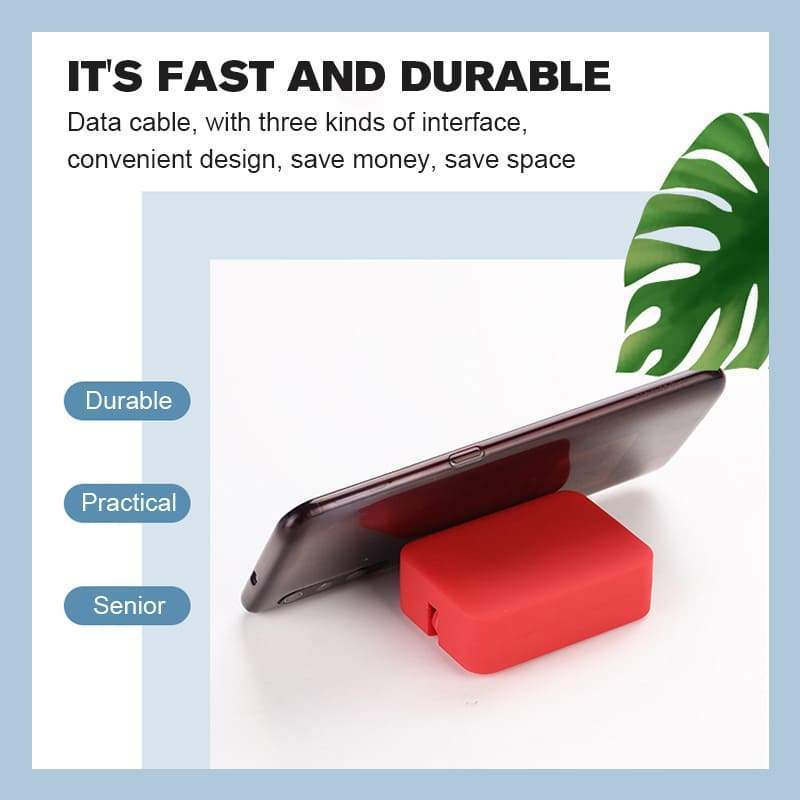 SpeedPort | 3-in-1 snellader – USB-C, Lightning & Micro USB snel laadstation voor meerdere apparaten