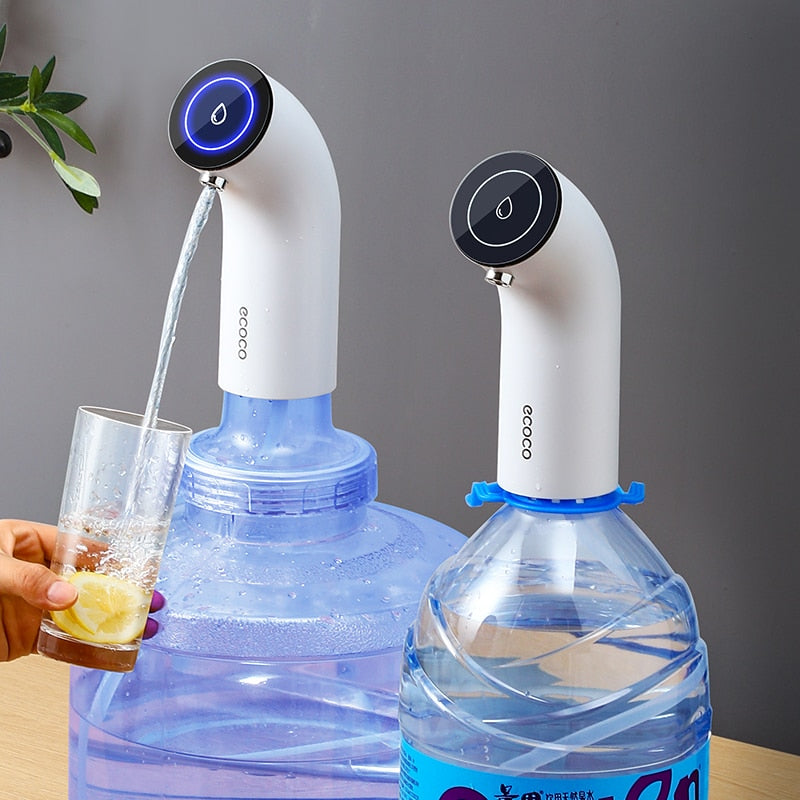 PurePump | Draagbare waterdispenserpomp – Minimalistisch, oplaadbaar via USB, lekvrij  Gemakkelijk hydrateren