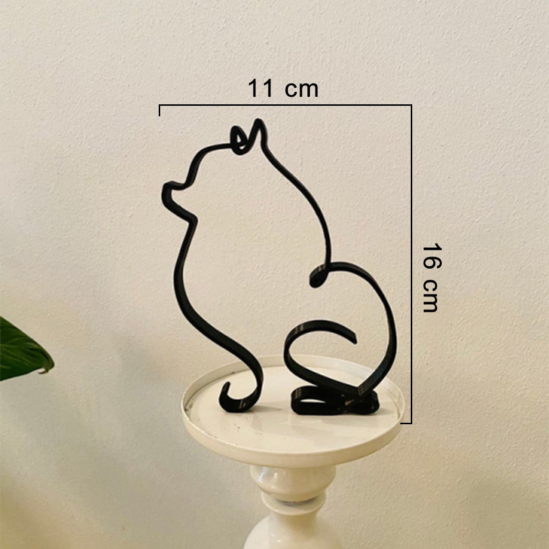 ArtiDog | Minimalistische hondensculptuur – Modern abstract metalen stalen hondenbeeld