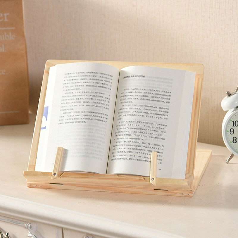 BookPerch | Houten boekenwurmstandaard - Creatieve tablet-, laptop- en boekenhouder