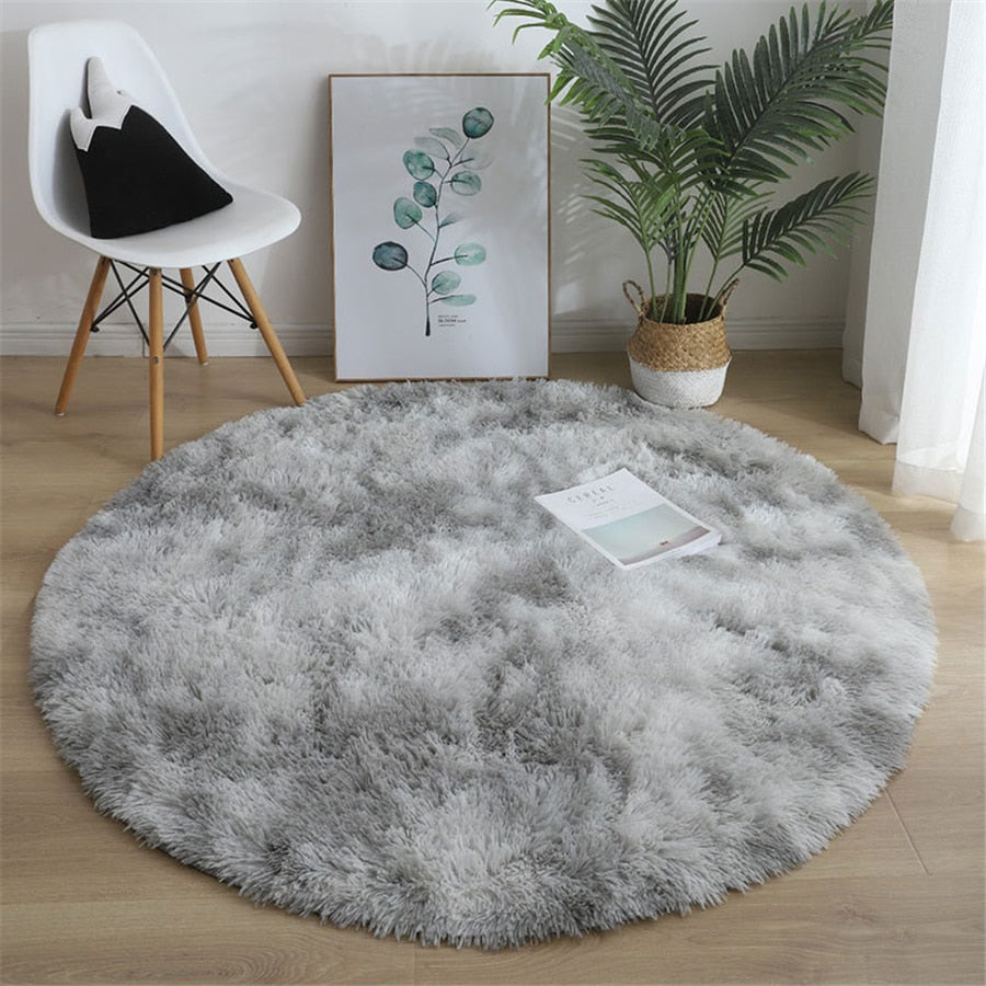 RoundHaven | Zacht, donzig rond tapijt – gezellig pluche vloerkleed