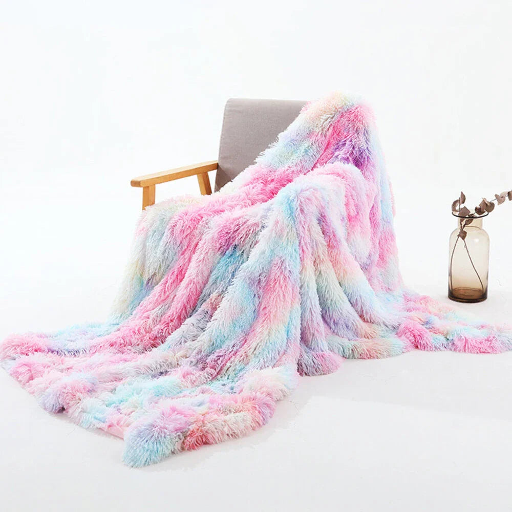 CozyHue | Ultra Pluche Koraal Fleece Deken - Pastel Hoesje, Superzacht, Knusse Woondeken