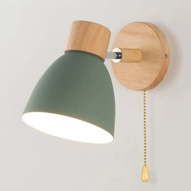 OakAura | Moderne stijlvolle macaron houten wandlamp