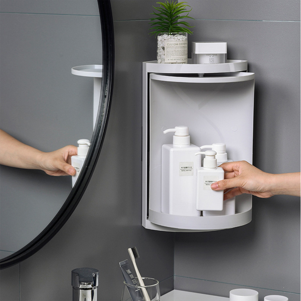 TurnaRack | Roterende opbergtoren – ruimtebesparende multifunctionele organizer voor keuken en badkamer