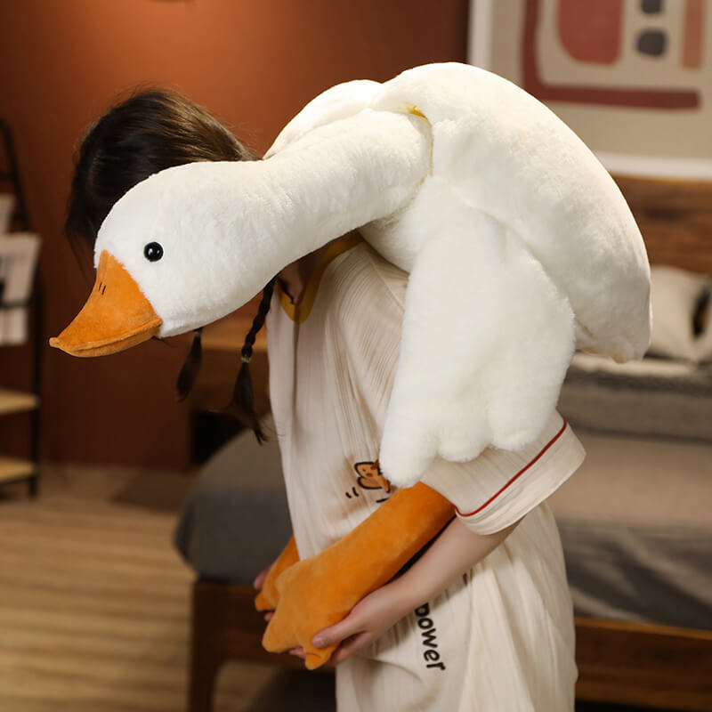 PlushiGoose | Reuze Pluche Gans Knuffeldier - Zacht Knuffel Kussen Speelgoed