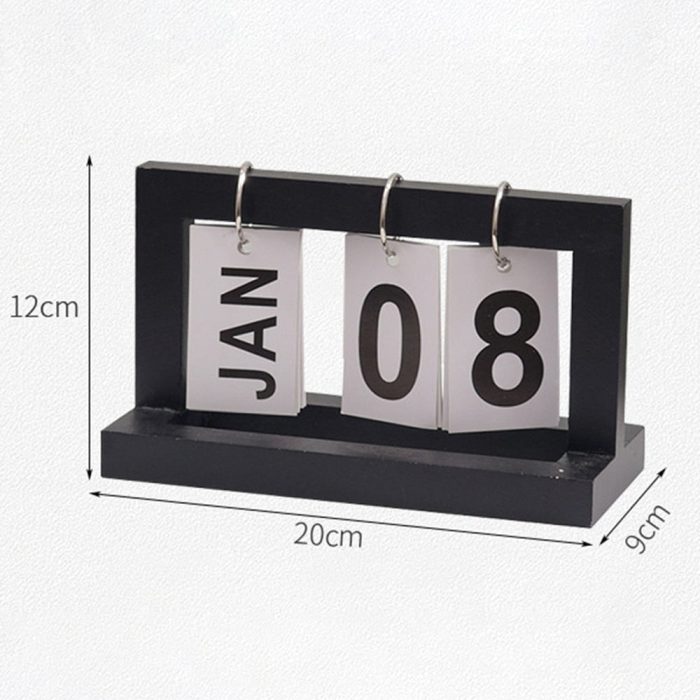 DateFlip | Klassieke houten flip bureaukalender