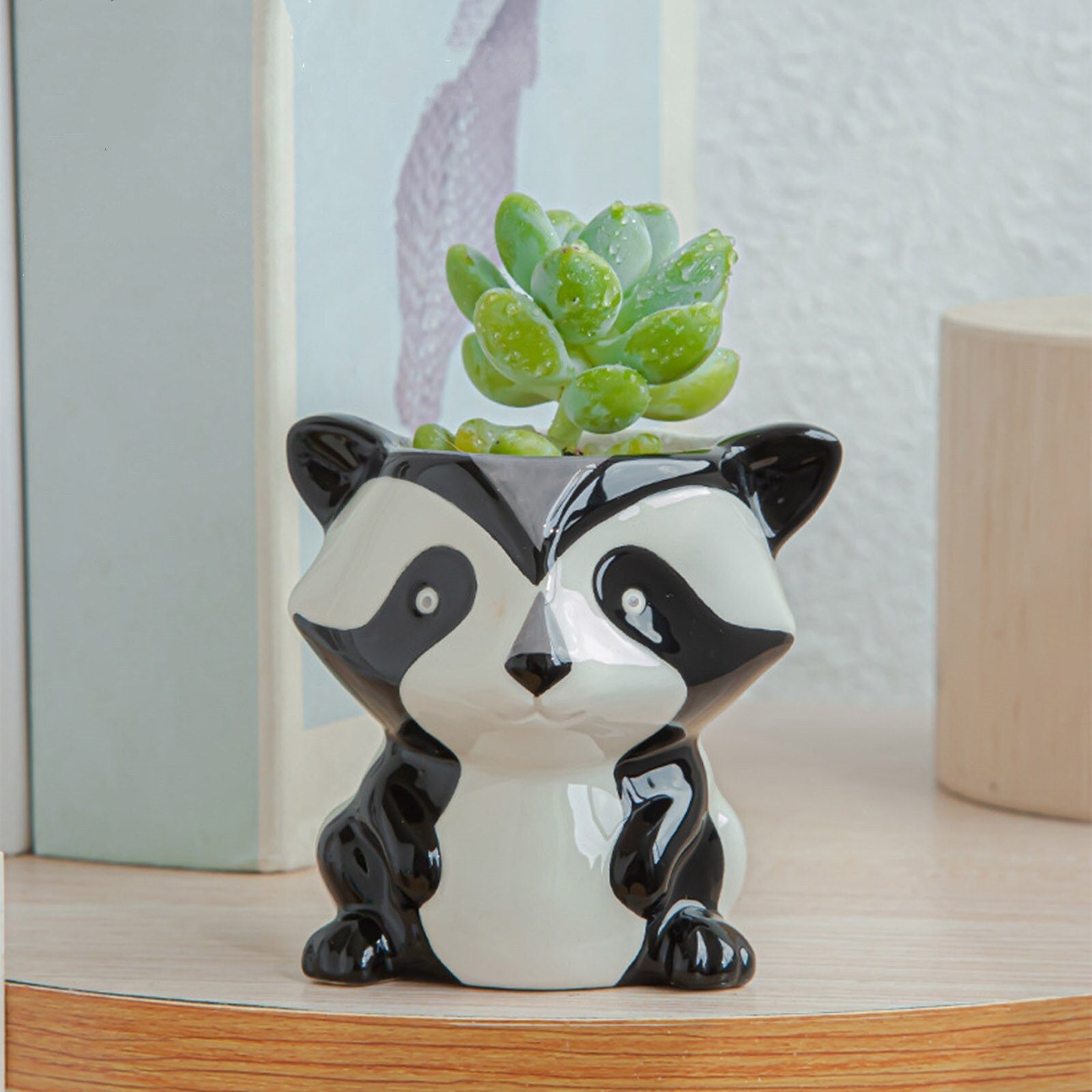 SnuggleSprouts | Dieren Succulent Potten - Schattige Keramische Plantenpotten, Handgemaakte Decoratieve Plantenbakken