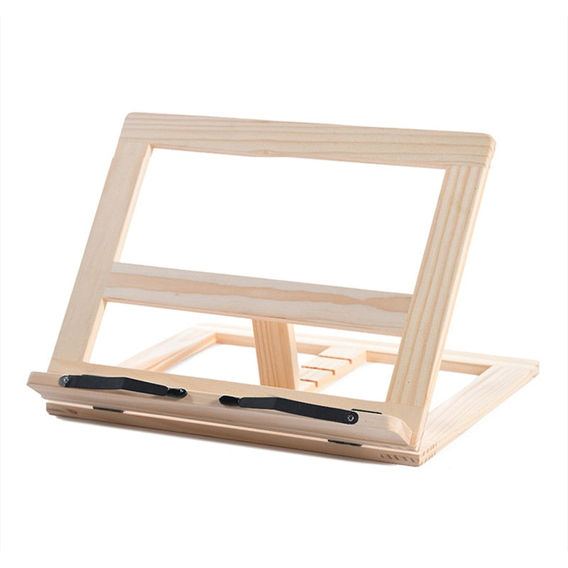 BookPerch | Houten boekenwurmstandaard - Creatieve tablet-, laptop- en boekenhouder