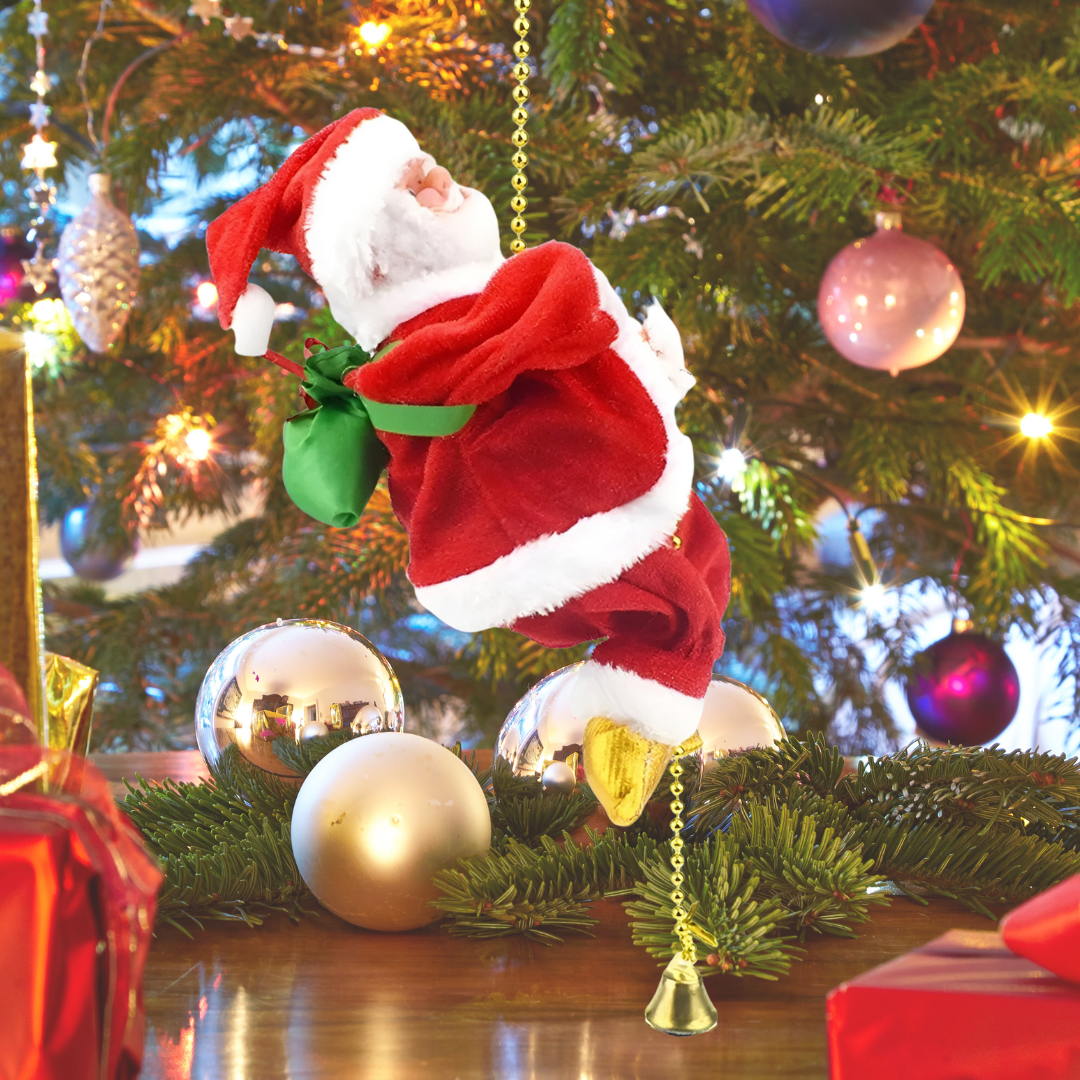 JollyClimb | Elektrisch klimtouw Santa – Feestelijke kerstversiering met beweging
