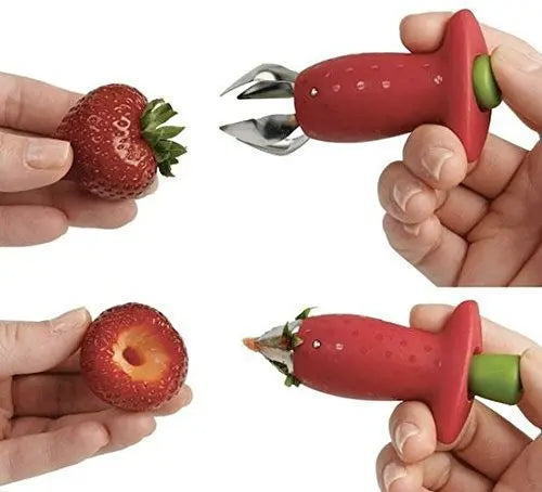 BerryPinch | Roestvrijstalen aardbeienruimer - gemakkelijke steelverwijderaar voor bessen