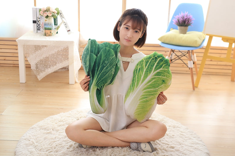 VeggieCuddle | Zachte Pluche Groentekussen – Decoratieve Krop, Aardappel, Broccoli Sierkussen