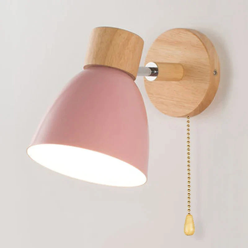 OakAura | Moderne stijlvolle macaron houten wandlamp