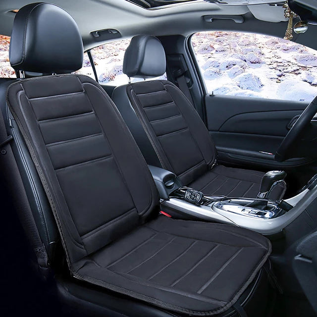 CozyRide | Elektrische Verwarmde Autostoel Kussen – Volledige Bedekking voor de Winter