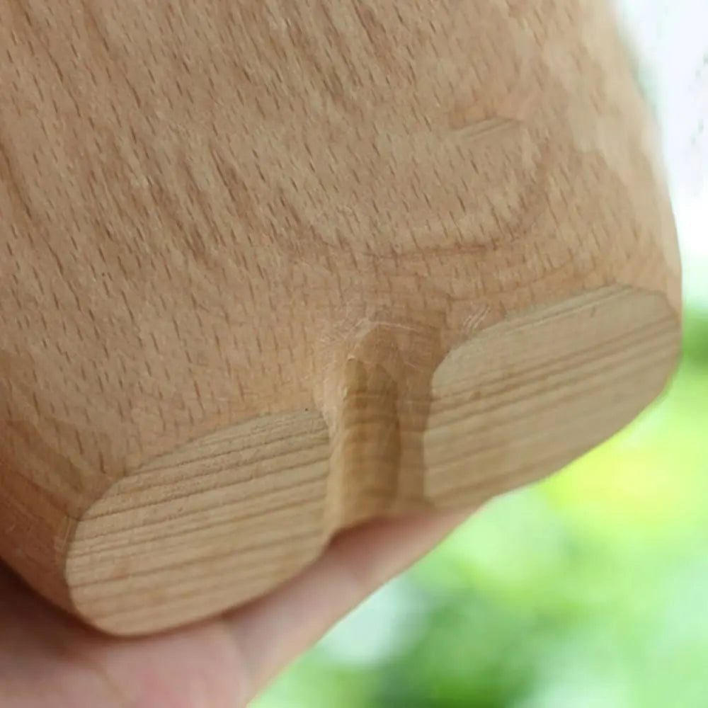 VasePurr | Handgemaakte Houten Kattenvaas - Scandinavische Minimalistische Woondecoratie