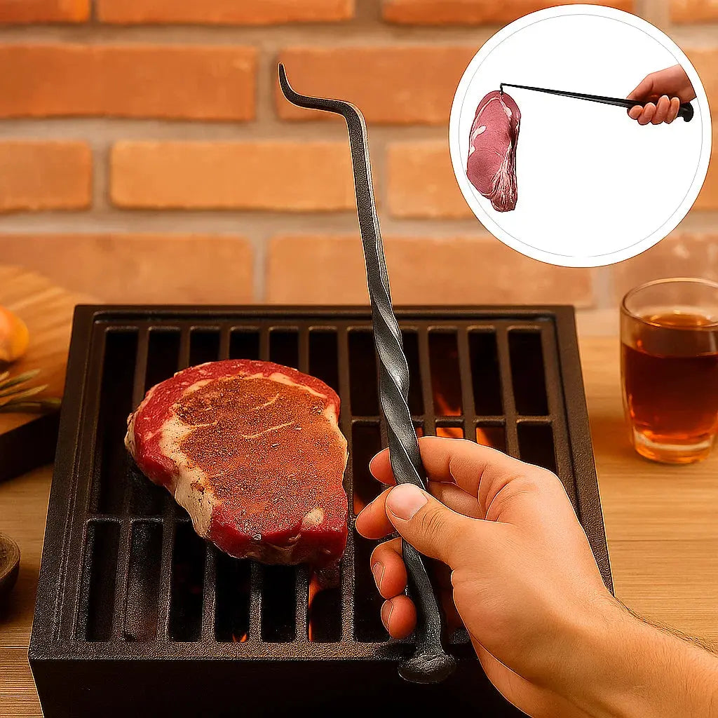 CharEdge | Ambachtelijk handgesmede grillspatel – Precisie BBQ-spatel