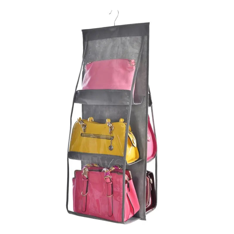 BagNest | Hangende tas- en handtasorganizer – 6 vakken, ruimtebesparend, ademend
