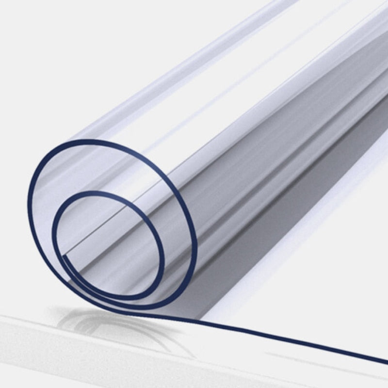 ClearGuard | Mat transparant PVC-tafelscherm – Duurzame, kras- en morsbestendige oppervlaktebeschermer