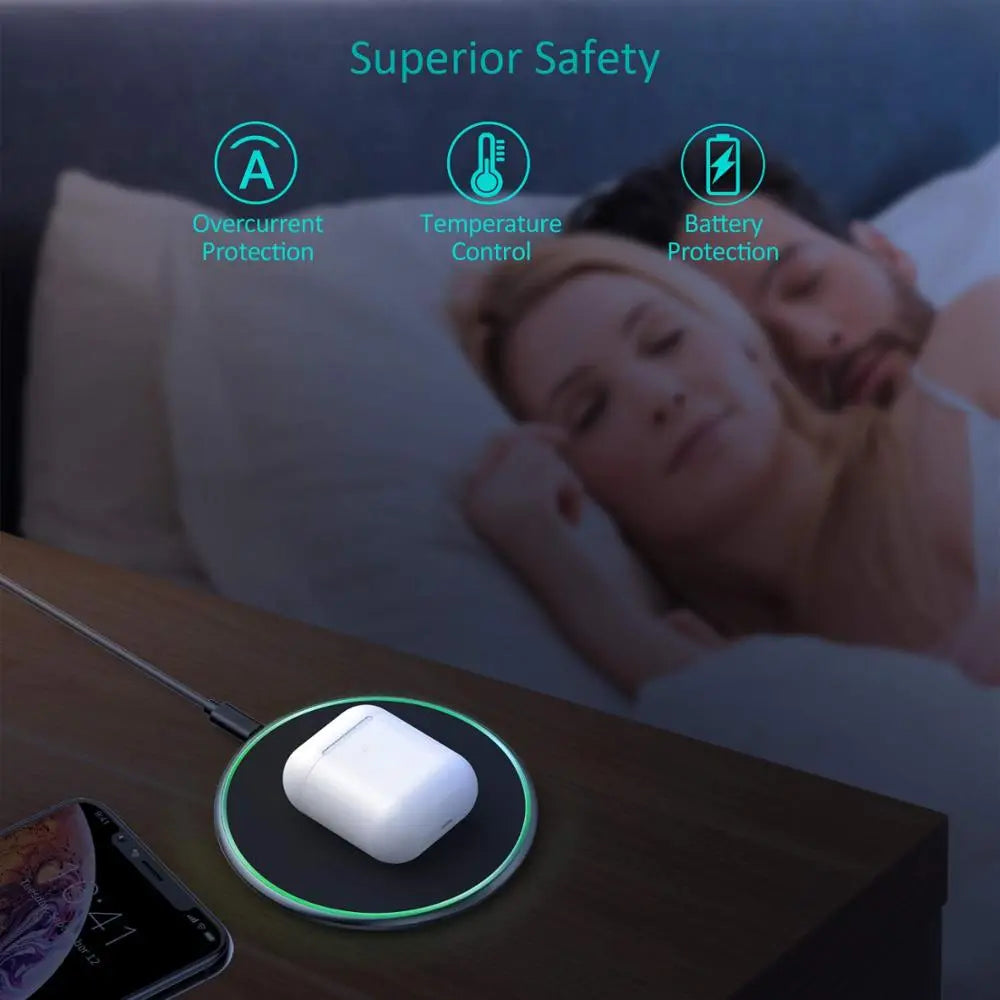 AmpPad | 30 W draadloze snellader – USB-C-laadstation