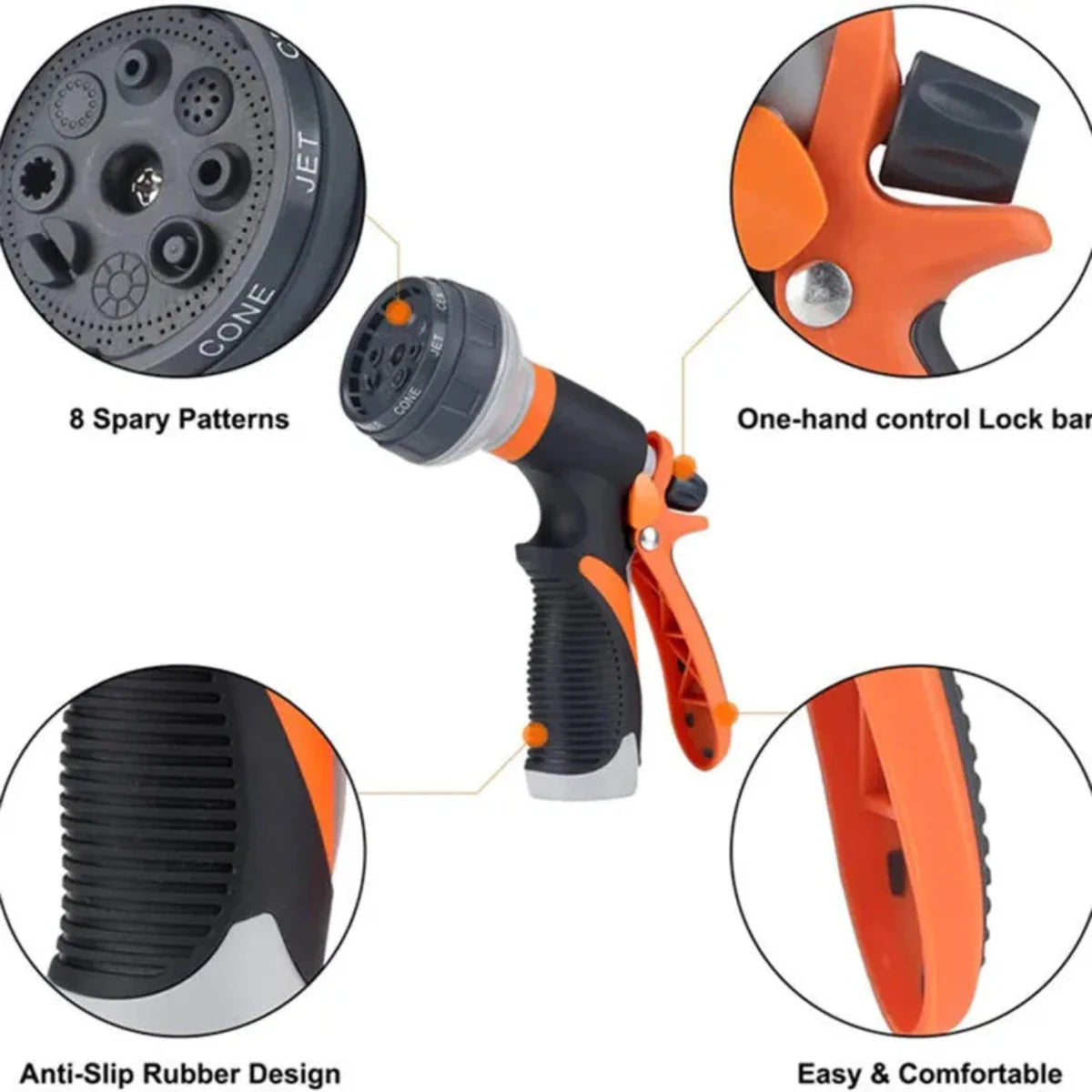 AquaForce | Expandable High-Pressure Garden Hose – Durable Flexible Watering for Lawn & Plants