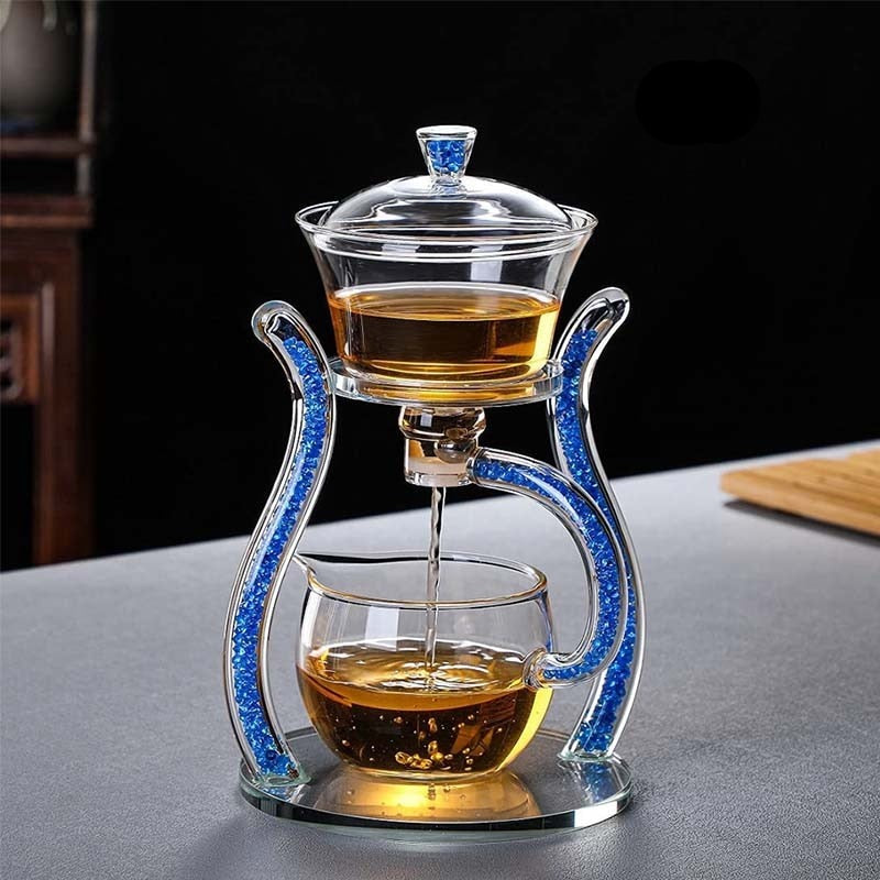 MagniTea | Elegante thee-ei van kristalglas met magnetisch deksel – perfect voor losse thee