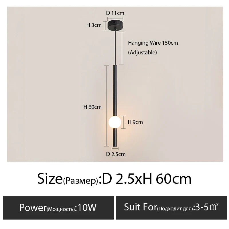 LineaLux | Moderne LED Bar Hanglamp - Minimalistisch Goud & Zwart Hanglamp