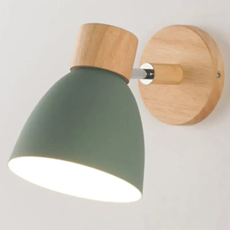 OakAura | Moderne stijlvolle macaron houten wandlamp