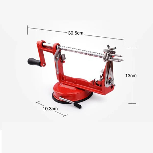 AppleGrip | Zwaar uitgevoerde 3-in-1 appelschiller, -ontkerner en -snijder – antislip, duurzaam keukengereedschap