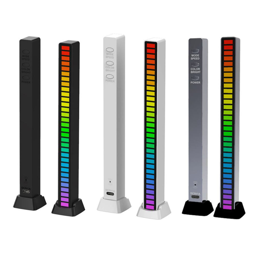BeatLite | USB Oplaadbare RGB Geluidslichtbalk – Muzieksync LED Licht voor Gaming, TV, Party & Sfeer