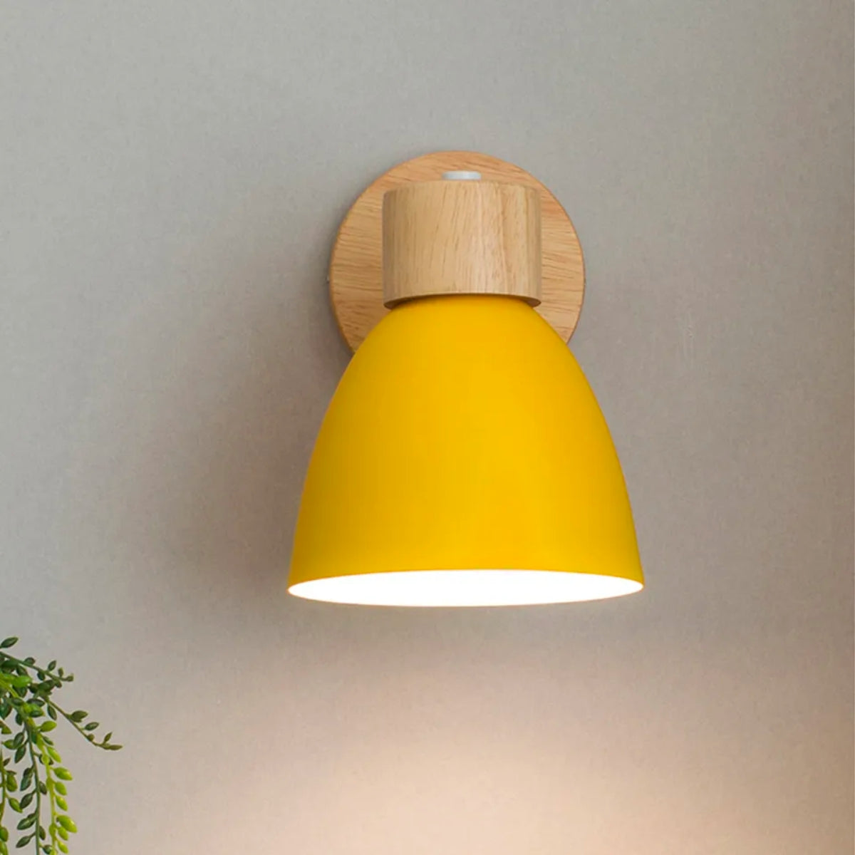 OakAura | Moderne stijlvolle macaron houten wandlamp