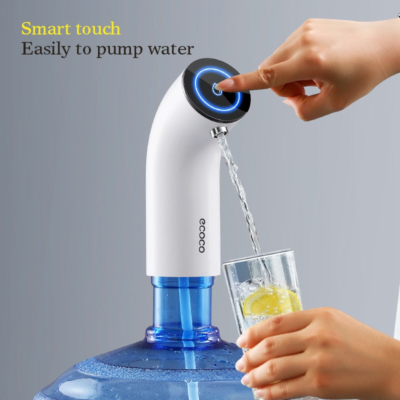 PurePump | Draagbare waterdispenserpomp – Minimalistisch, oplaadbaar via USB, lekvrij  Gemakkelijk hydrateren