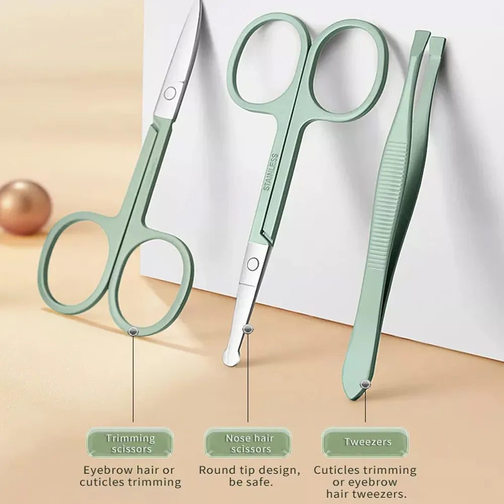 NailCraft | 18-delige Professionele Manicure & Pedicure Set – RVS Nagelknip- & Verzorgingsset met Opbergdoos