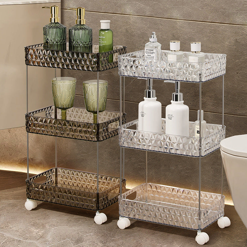 GlideRack | Rolling bathroom storage organizer rack - Thuis opbergoplossing voor toiletartikelen