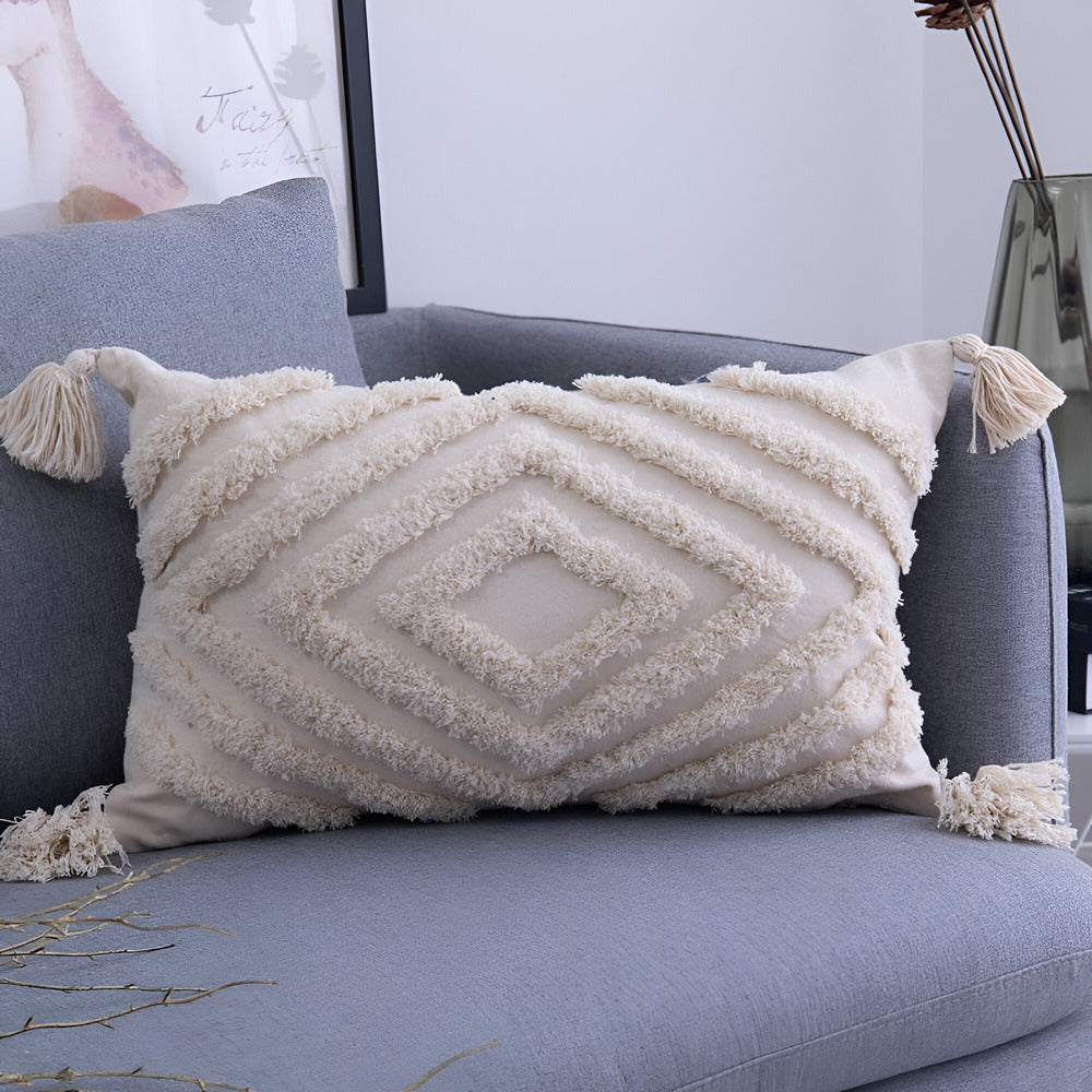 CasaLoom | Ibiza Boho kussenhoes – Decoratieve kussenhoes, handgemaakt in vintage stijl