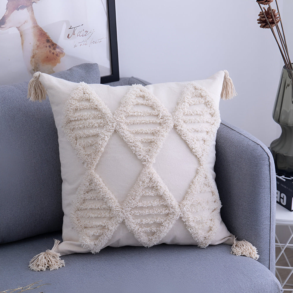 CasaLoom | Ibiza Boho kussenhoes – Decoratieve kussenhoes, handgemaakt in vintage stijl
