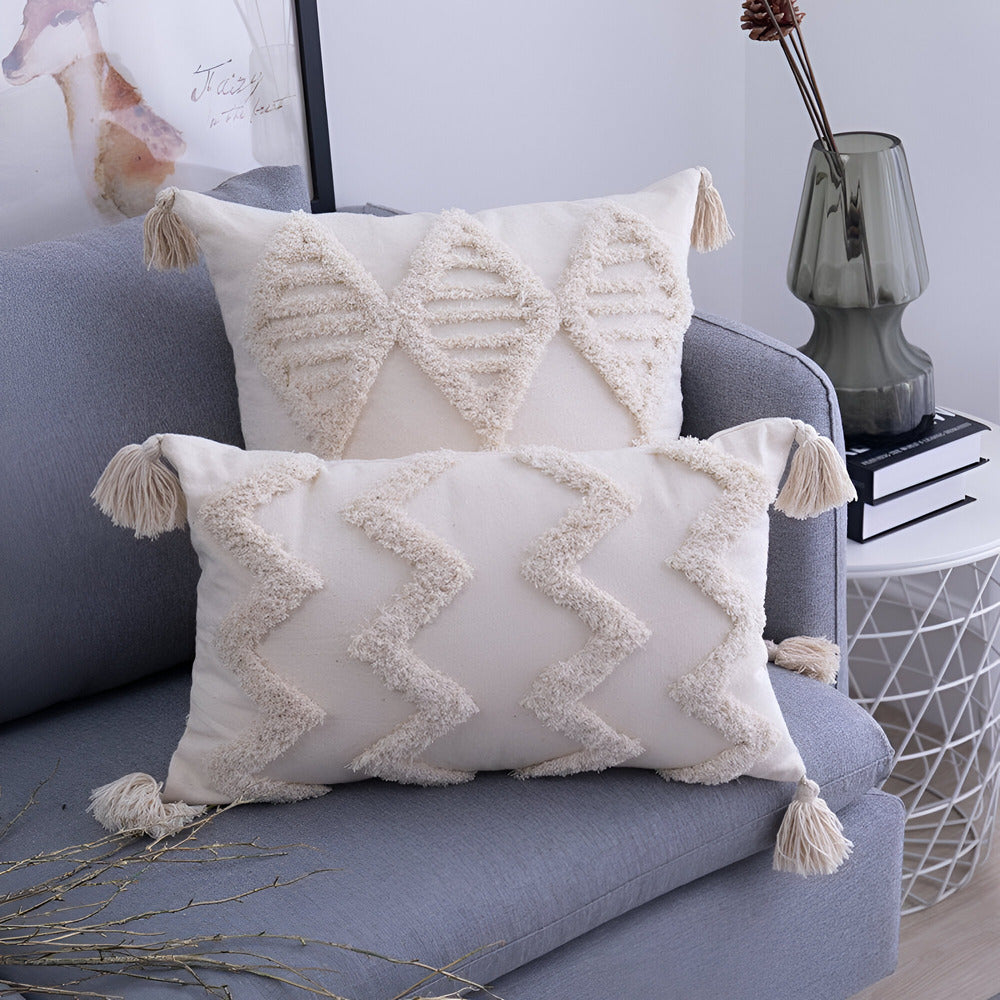 CasaLoom | Ibiza Boho kussenhoes – Decoratieve kussenhoes, handgemaakt in vintage stijl