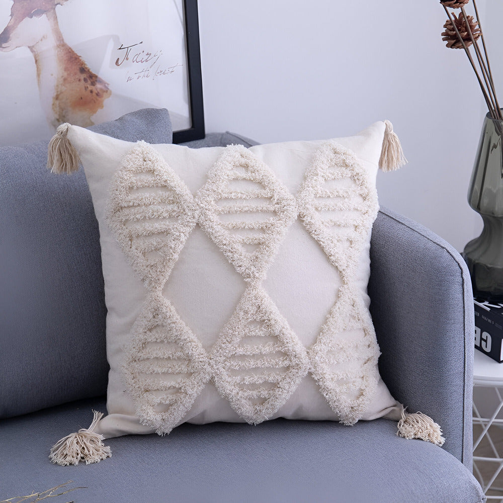 CasaLoom | Ibiza Boho kussenhoes – Decoratieve kussenhoes, handgemaakt in vintage stijl